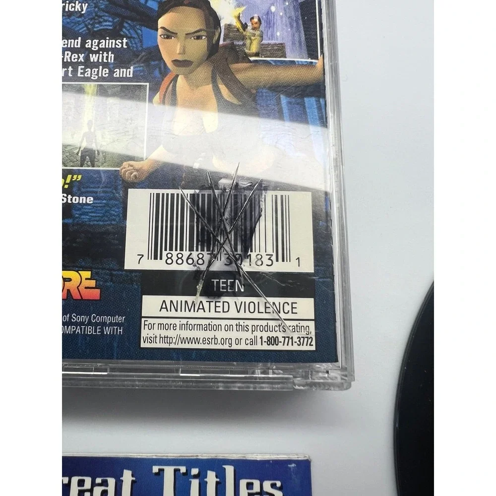 Tomb Raider III: Adventures of Lara Croft (Sony PlayStation 1, 1998) Complete